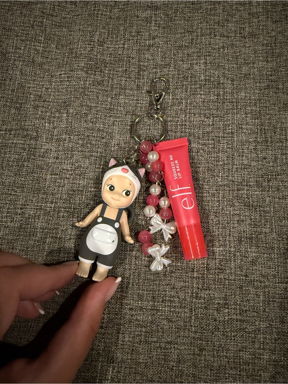 Sonny Angel cat life keychain